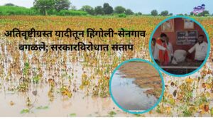 सडलेले सोयाबीन तहसीलदारांच्या खुर्चीवर ठाकरे शिवसेनेचा सरकारविरोधात संतापजनक निषेध